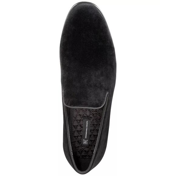 INC INTL Concepts Men Trace Slip On Plain Toe Loafers Size US 7M Black Velvet - Picture 4 of 5